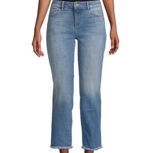 DL1961 Mara Instasculpt Straight Ankle Blue Jeans in Sea Salt size 30
